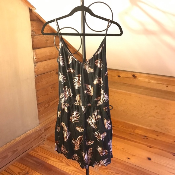 H&M Black Pink Feather Romper, GUC, S - Picture 2 of 11